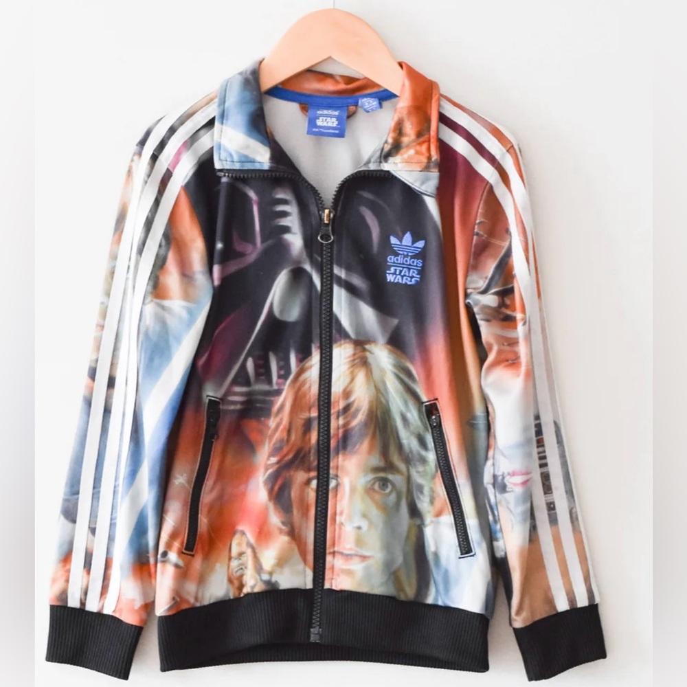 Adidas Star Wars Jacket Youth Large Darth Vader Luke
Skywalker Archive Full Zip